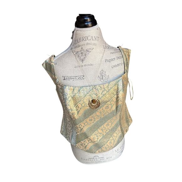 Sam Kori George Atelier Brocade Corset-Style Top Jacquard Festival M - Picture 1 of 5